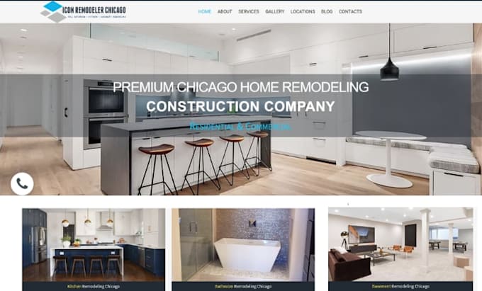 design general contracting website remodeling construction website