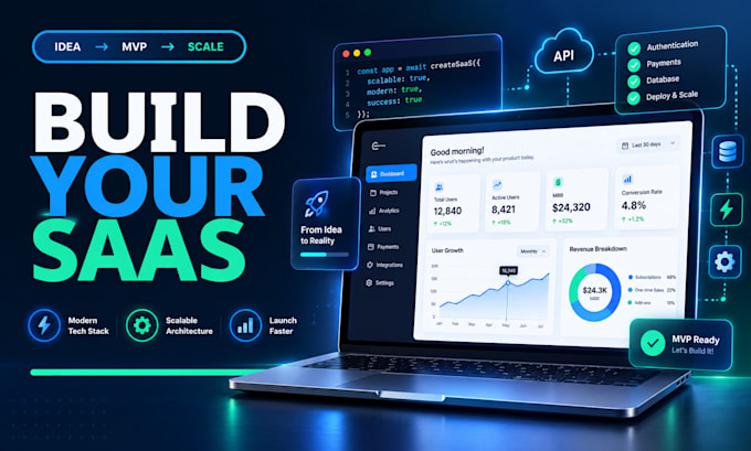 develop your web app or saas mvp
