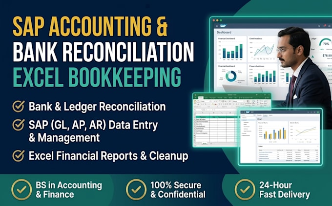 do sap accounting, bank reconciliation, and excel reporting