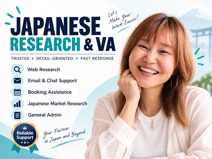 be your reliable japanese virtual assistant based in japan