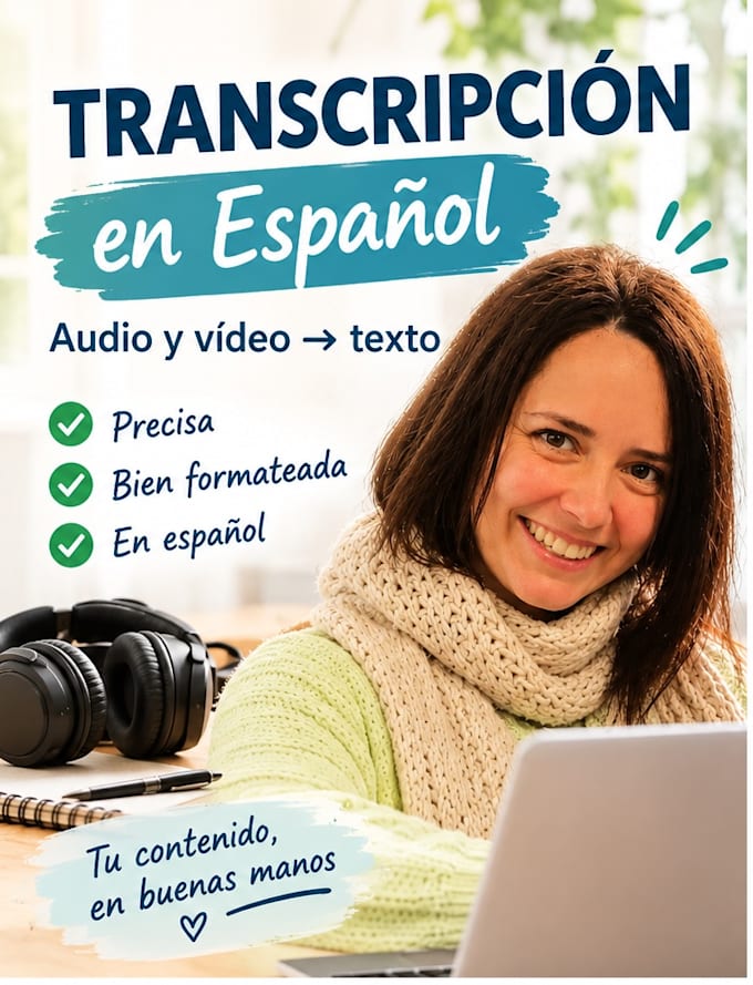 manually transcribe spanish audio and video