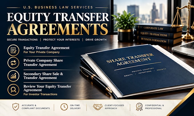 draft a custom equity transfer agreement for private company transactions