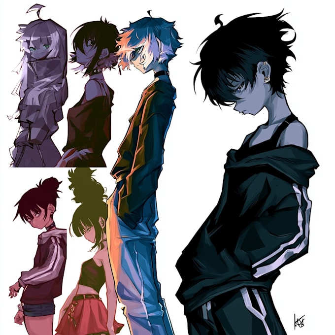 make a anime character art