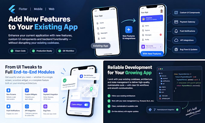 add a new feature to your flutter mobile app