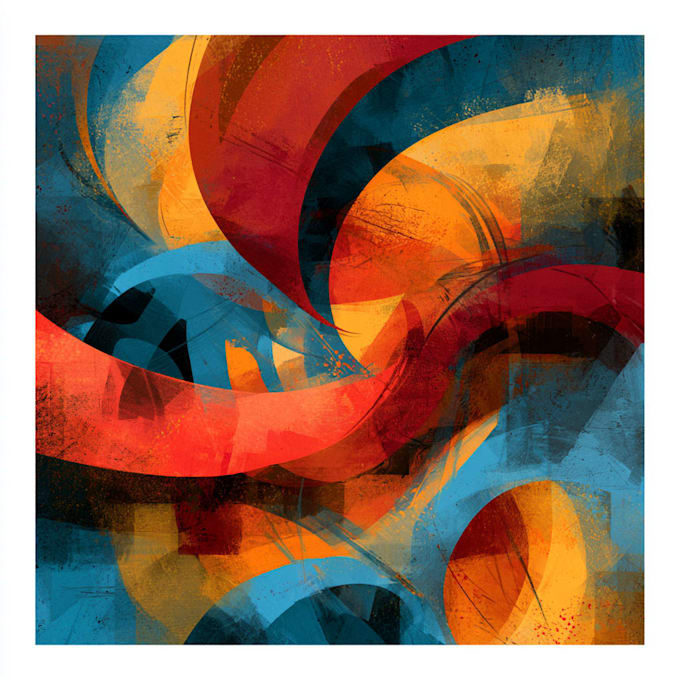 illustrate custom abstract psychedelic art for your merchandise