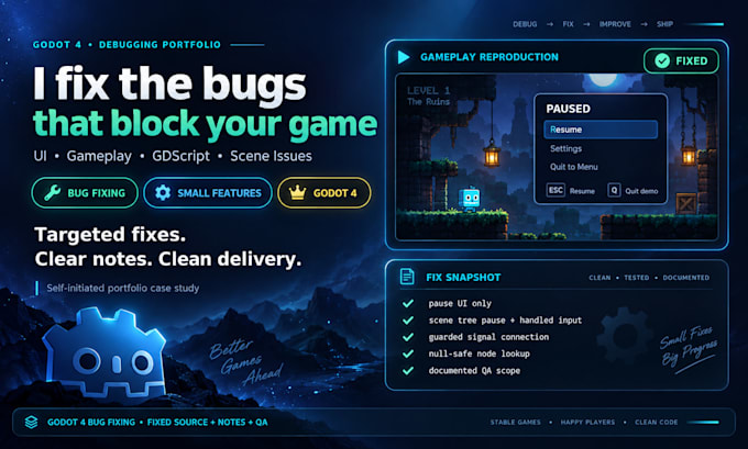 fix bugs and gameplay issues in your godot 4 game