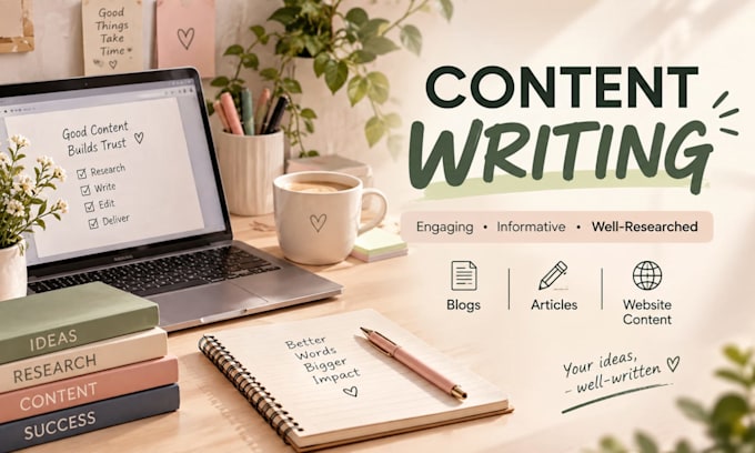 write engaging website content and articles