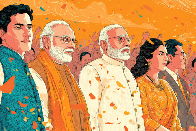create satirical political cartoon illustrations