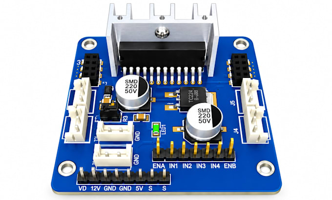 design motor driver and motor control pcb circuit boards for robotics