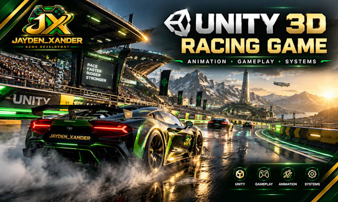 create 3d game animation and gameplay system in unity