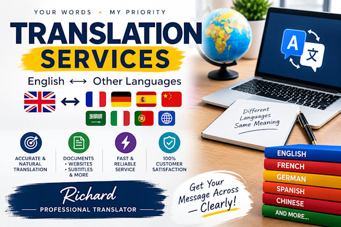 professionally translate english language to other language