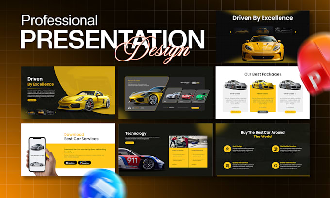 do powerpoint presentation design, investor pitch deck, canva, google slides