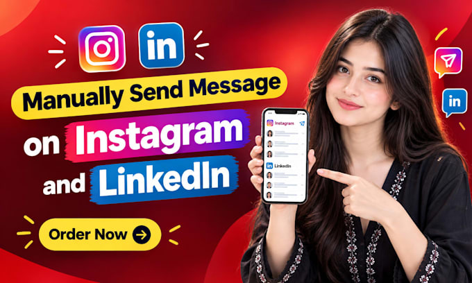 manually send message on instagram and linkedin