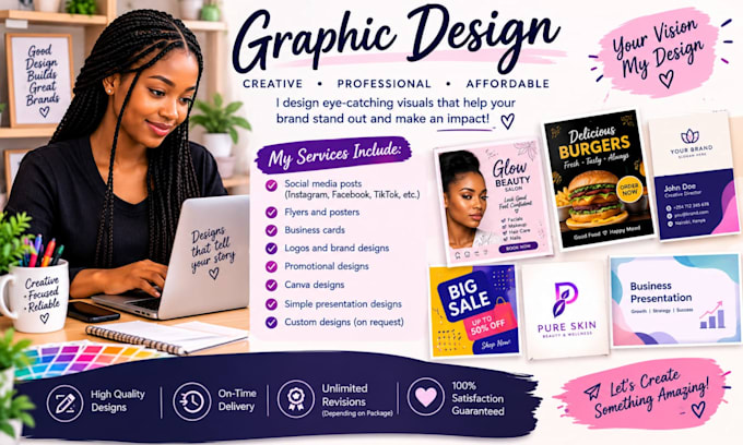 be your virtual assistant, data analyst and graphic designer