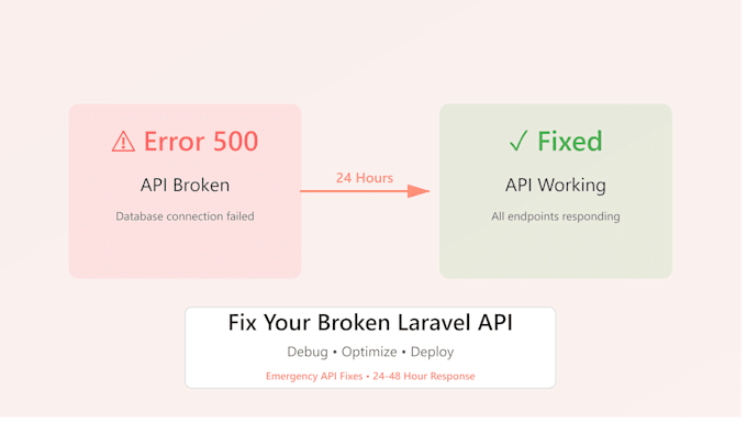 fix your broken laravel API
