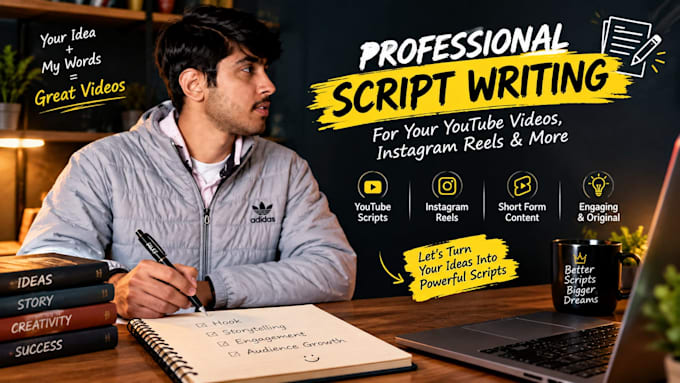 write engaging scripts for youtube videos and reels
