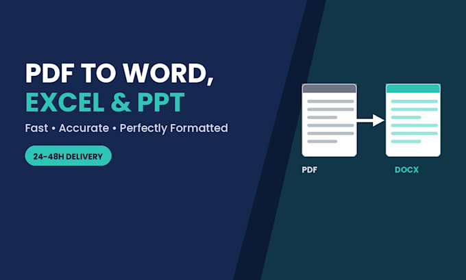 convert PDF to word excel or powerpoint fast