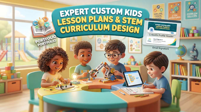 urgent write professional kids course curriculum and stem learning lesson plans