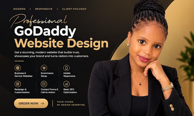 build godaddy website design and redesign