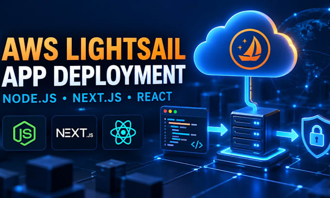 do AWS lightsail setup and ec2 deployment for node js or next js apps
