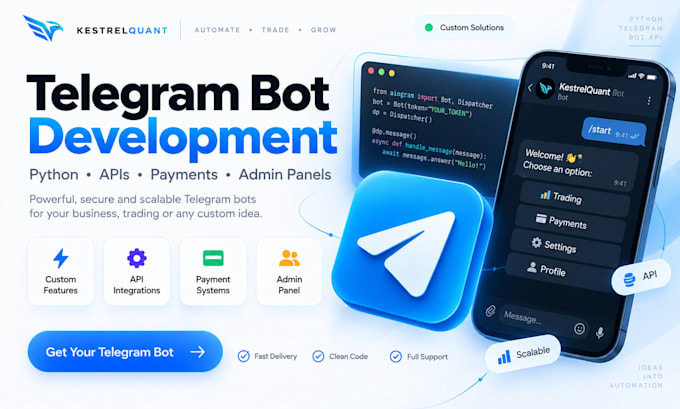 build a custom telegram bot with python