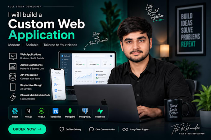 build a custom web application or fullstack web app