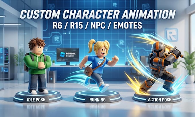 create custom roblox animations for your game r6 and r15