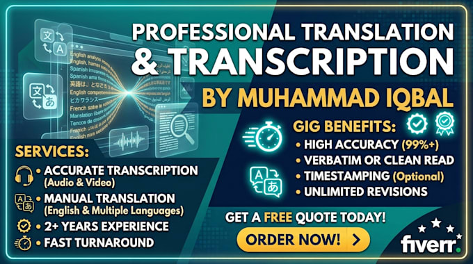 transcribe audio and translate documents accurately