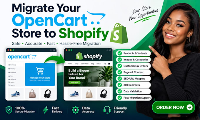 opencart to shopify opencart migration migrate to shopify ecommerce migration