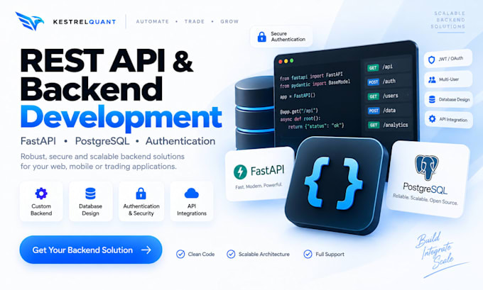 build a fastapi rest api with authentication