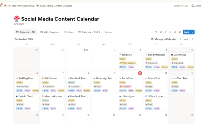be your social media manager and content scheduler