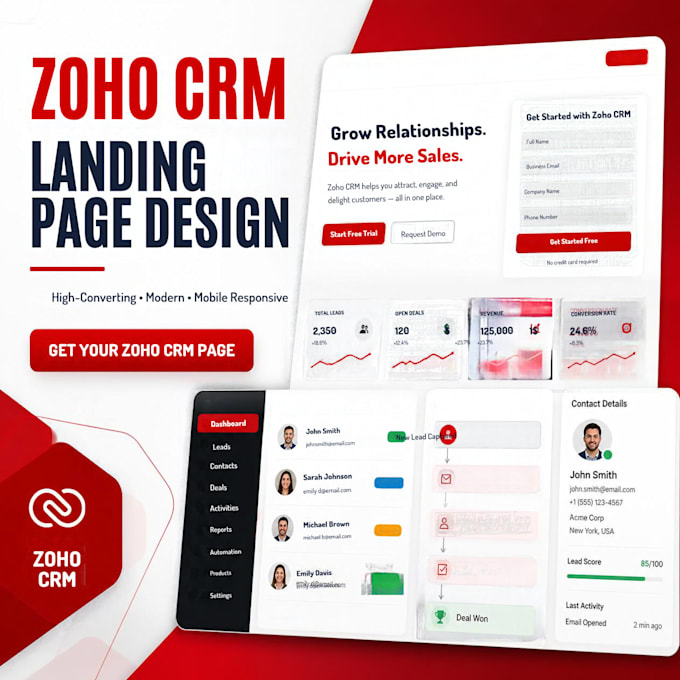 build zoho crm setup automation customization and integration