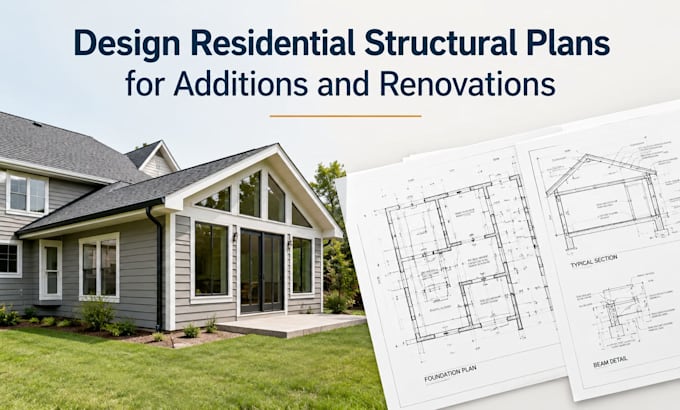 design residential structural plans for additions and renovations