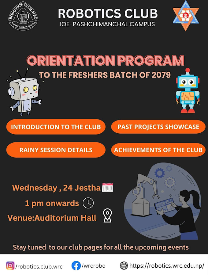 design professional posters for events and organizations
