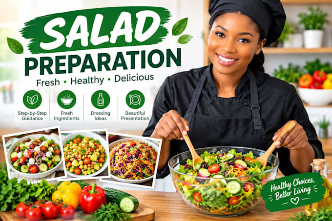 teach you how to prepare salad