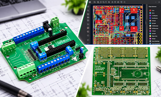 design pcb and electronics hardware prototypes for stm32 or esp32 projects