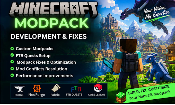 develop fix customize minecraft modpacks with ftb quests, neoforge and fabric