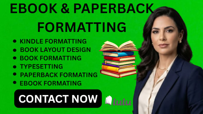 professionally format your book for print and ebook