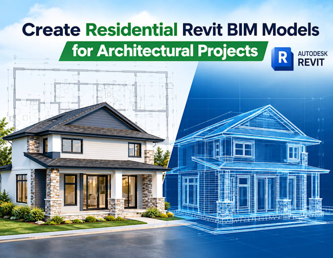 create residential revit bim models for architectural projects