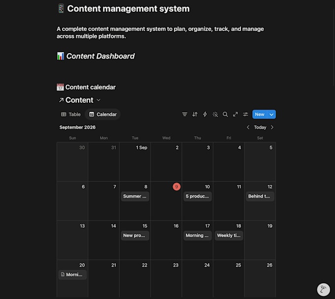 build a custom notion content management system