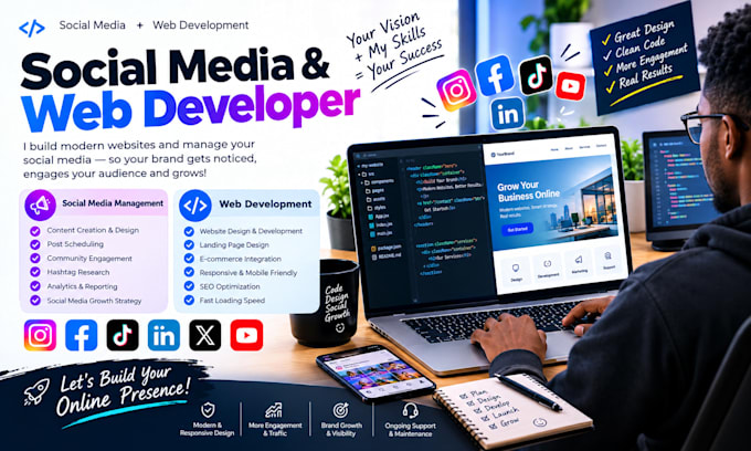 be your social media website developer