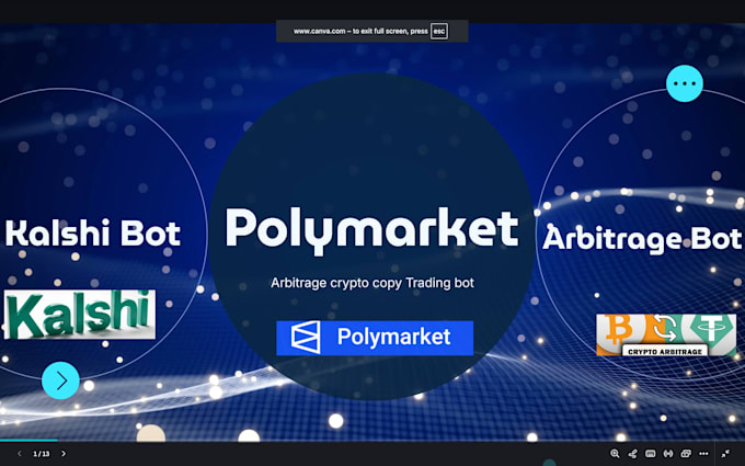 build polymarket copy trading bot, polymarket kalshi arbitrage bot