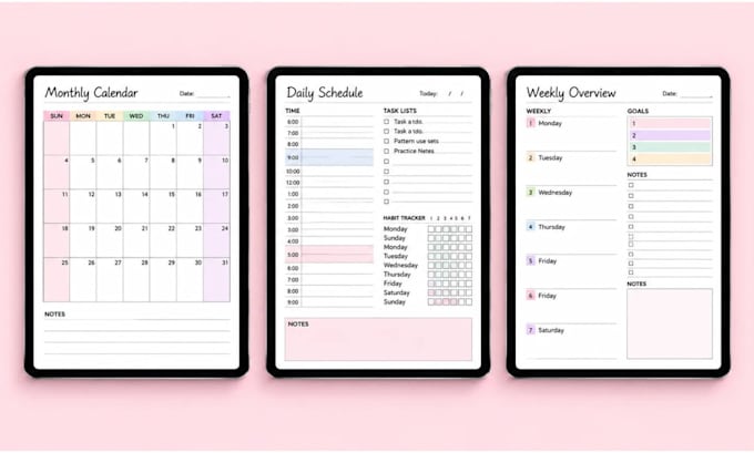 etsy digital planner, seo journal, etsy didgital product hyperlinked planner KDP