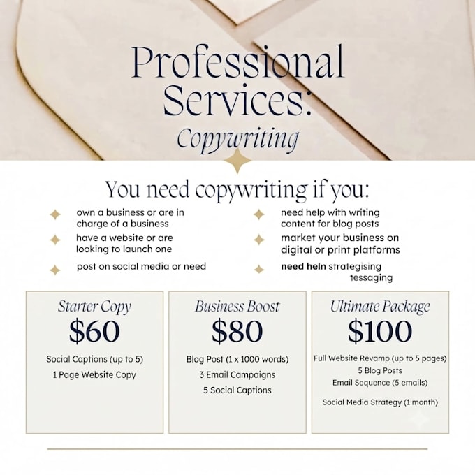 write sales copy for your website