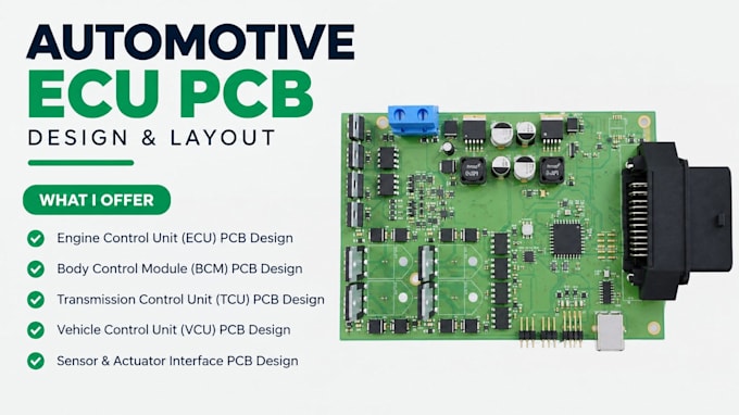 design automotive ecu pcb, vehicle control unit stm32 ecu hardware electronics