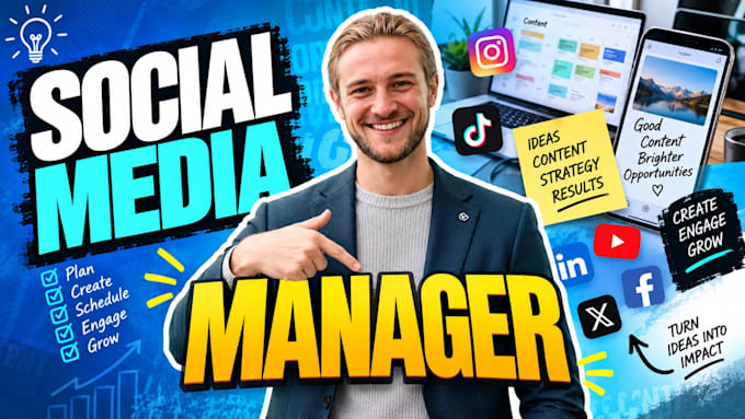 be your social media marketing manager and content creator