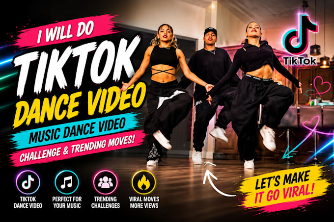do tiktok dance video, challenge and trending moves