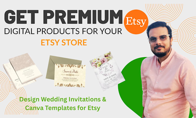 design wedding invitations and canva templates for etsy