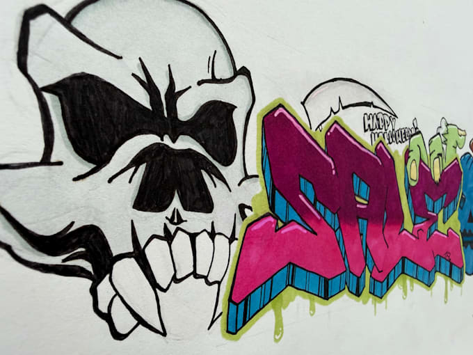 create your name or brand name in graffiti letters for you