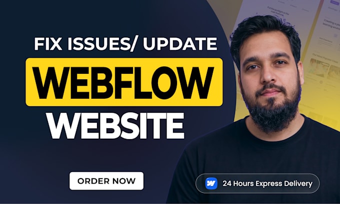 fix webflow issues, bugs, responsiveness and be your webflow developer